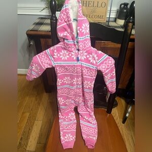 NWT-Carters Baby Girl Fleece One Piece Bunting Suit